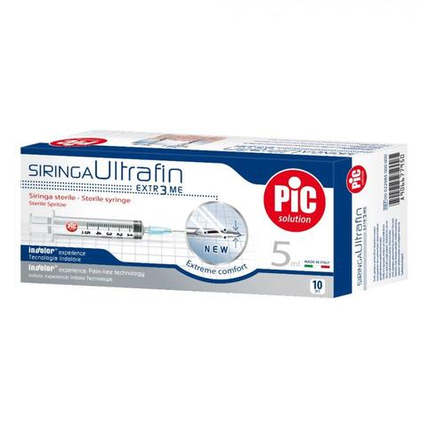Pic - SIRINGA PIC ULTRAFINE 5 ML AGO 14 10 PEZZI