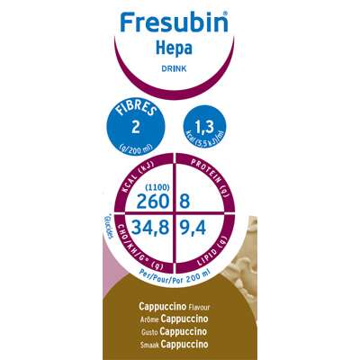 Fresubinhepadrink - Fresubin hepa drink cappuccino 4x200 ml