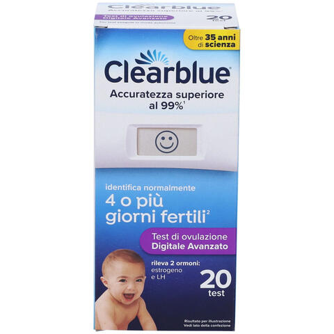 CLEARBLUE - TEST DI OVULAZIONE AVANZATO 20 PEZZI