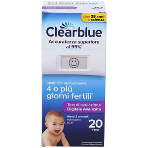 CLEARBLUE - TEST DI OVULAZIONE AVANZATO 20 PEZZI