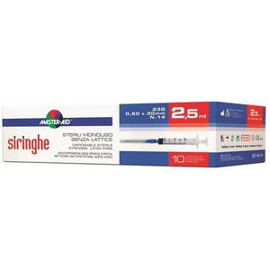 Master aid - Siringa per venipuntura master-aid 2,5 ml 10 gauge 23 pezzi