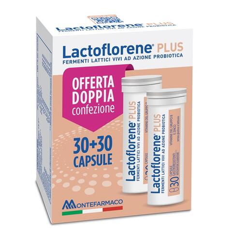 Montefarmaco OTC - LACTOFLORENE PLUS BIPACK 30 CAPSULE 26,40 G