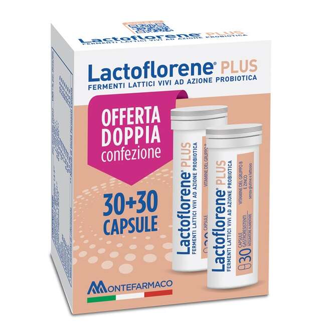 Montefarmaco OTC - LACTOFLORENE PLUS BIPACK 30 CAPSULE 26,40 G