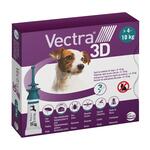 VECTRA 3D*spot-on soluz 3 pipette 1,6 ml 87 mg + 7,7 mg + 635 mg cani da 4 a 10 Kg, tappo verde