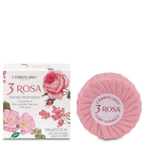 L'erbolario - 3 ROSA SAPONE PROFUMATO 100 G