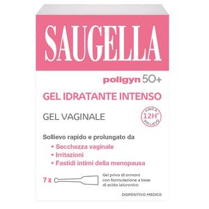 Saugella - Poligyn 50+ gel idratante intenso 7 tubetti monodose da 4 ml