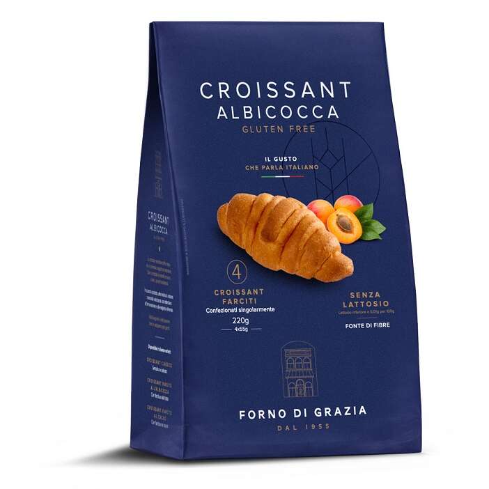 Fdg croissant albicocca - 4 pezzi da 55 g