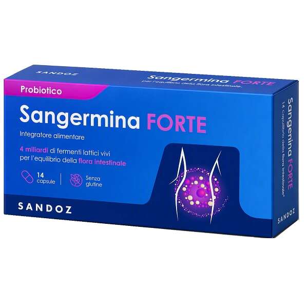Sangermina - Forte 14 capsule da 295 mg senza glutine