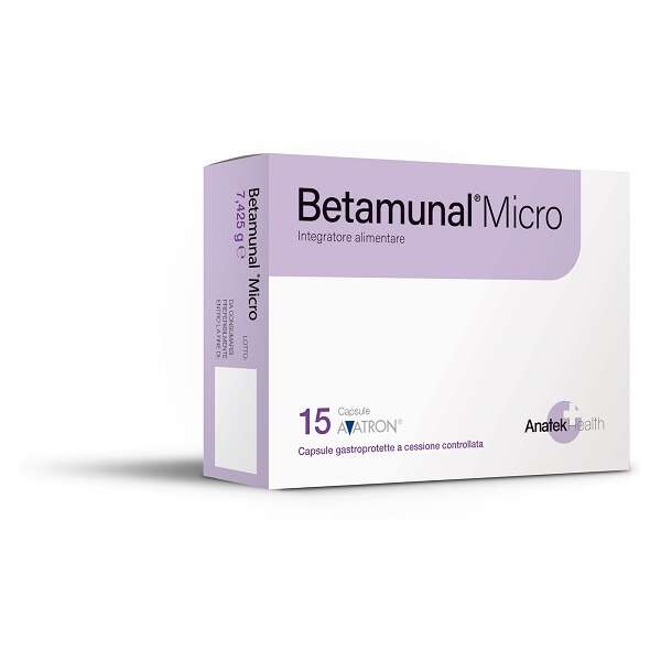 Betamunal micro - 15 capsule gastroprotette a cessione controllata