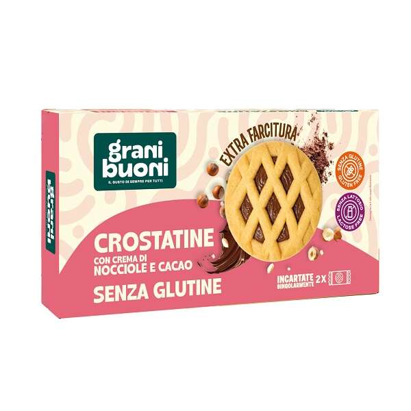 Granibuoni crostatine alla nocciola - Granibuoni crostatine con crema di nocciola e cacao 2 pezzi 50 g