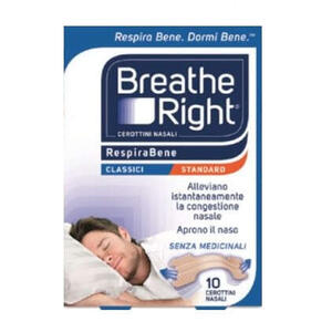 Cerotti nasaliclassici - Cerotti nasali breathe right classici 10 pezzi