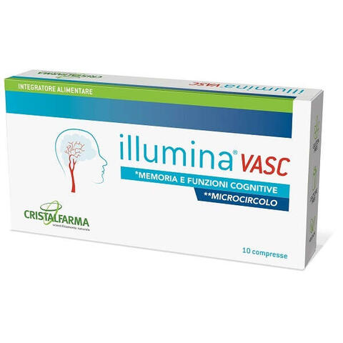Illumina vasc - 10 compresse rivestite da 1,4 g