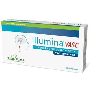 Illumina vasc - 10 compresse rivestite da 1,4 g
