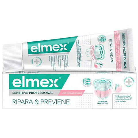 Elmex - Dentifricio  sensitive ripara & previene 75 ml