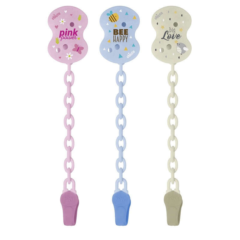 Chicco - Clip con catenella mixed colors new 2020