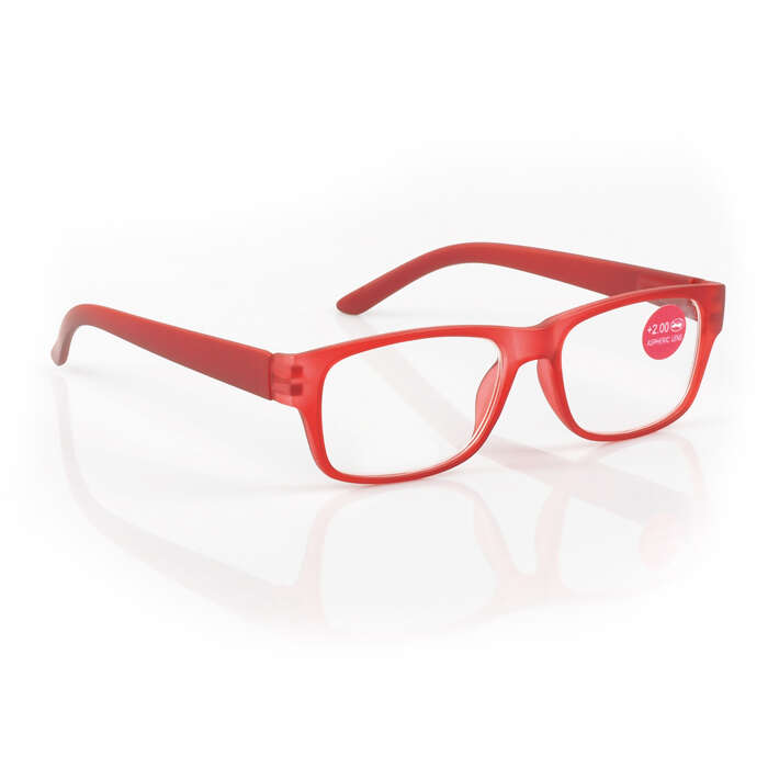 Rosso - Occhiale da lettura premontato utilissimi modello utilissimi 0004 colore 02 d+3,50 diottrie