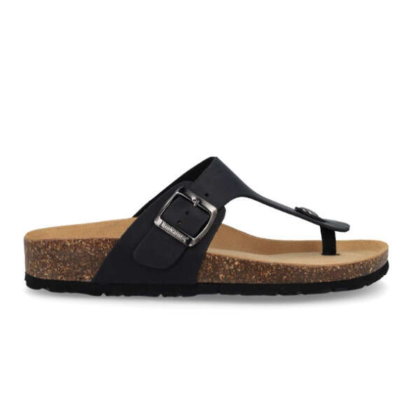 Bionatura - 11 finger imbottito in pelle scamosciata suola vibram crazy horse nero sandalo donna 36