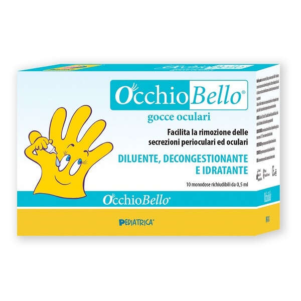 Pediatrica specialist - Occhiobello gocce oculari 10 flaconcini monodose richiudibili da 0,5 ml