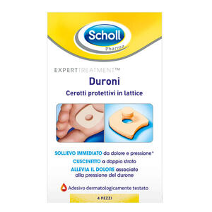 Scholl's - Cerotto protettivo per duroni scholl in lattice 4 pezzi