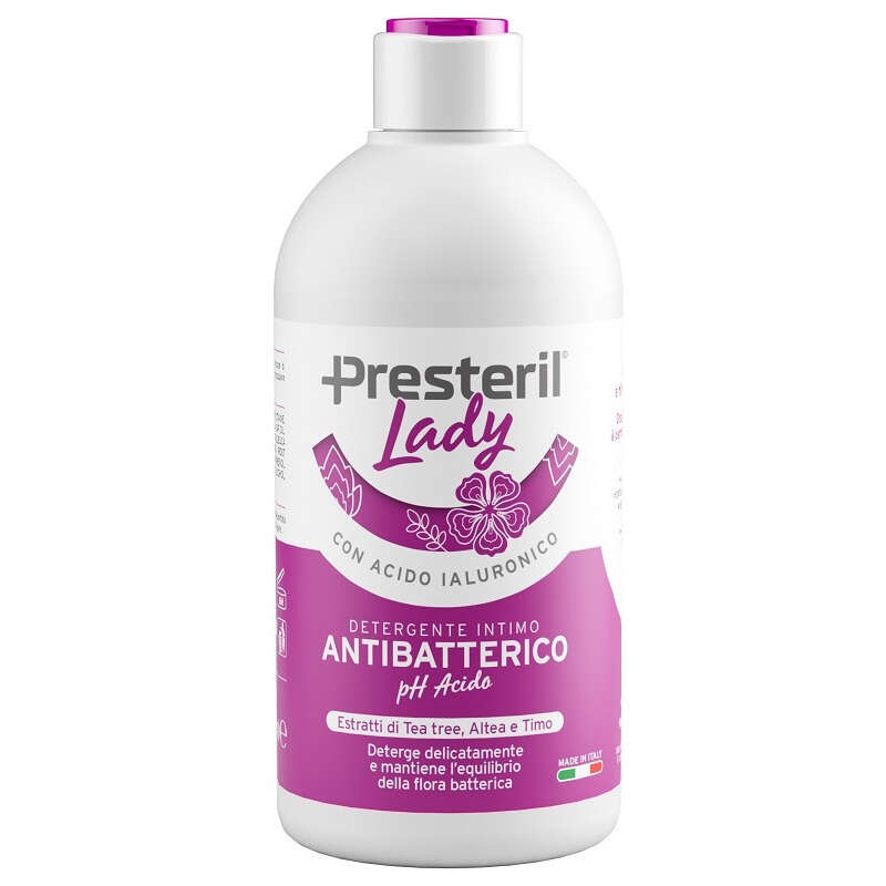 Lady presteril - Detergente intimo antibatterico/ph acido 500  ml