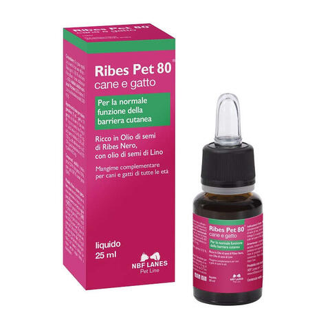 Ribes pet - 80 gocce olio 25 ml con contagocce