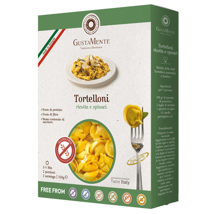 Gustamente tortelloni - Ricotta e spinaci 250 g