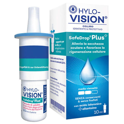 Hylovision - Safe drop plus collirio idratante e protettivo 10 ml