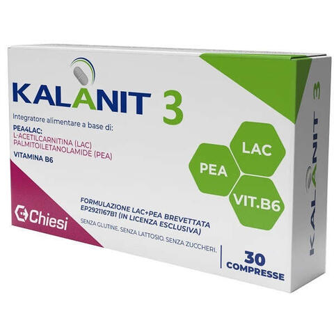 Kalanit - 3 30 compresse da 1475 mg senza glutine, senza lattosio, senza zuccheri