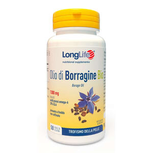 Longlife - Olio borragine bio 50 perle in gelatina