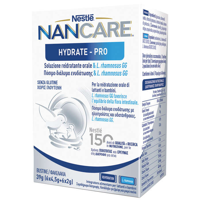 Nestle' - Nancare hydrate pro bustine 6x4,5 g + 6x2 g