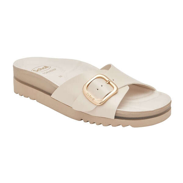 Scholl's - Calzatura senny patent synthetic w off white 40