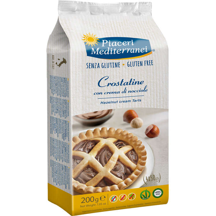 Piaceri meditteranei - Piaceri mediterranei crostatina con crema di nocciola 4 x 50 g