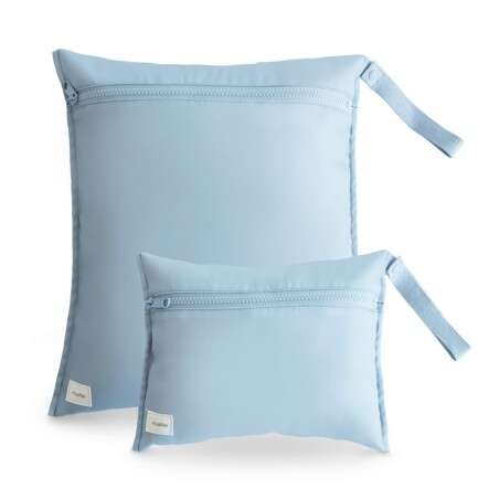 Mushie set - 2 pochette impermeabili tinta unita tradewinds 32x37 e 26,5x20