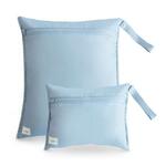 Mushie set - 2 pochette impermeabili tinta unita tradewinds 32x37 e 26,5x20
