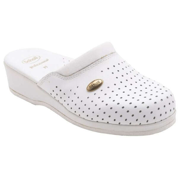 Scholl's - Clog back guard bycast unisex white backguard bianco 37