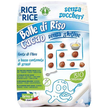 Probios - Rice&rice bolle di riso al cacao 150 g senza lievito