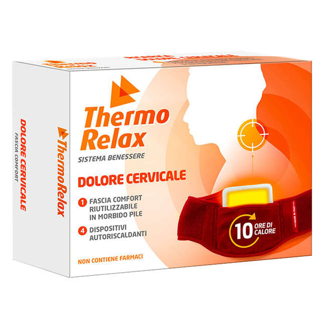 Thermorelax - Fascia dolore cervicale+4 dispositivi autoriscaldanti