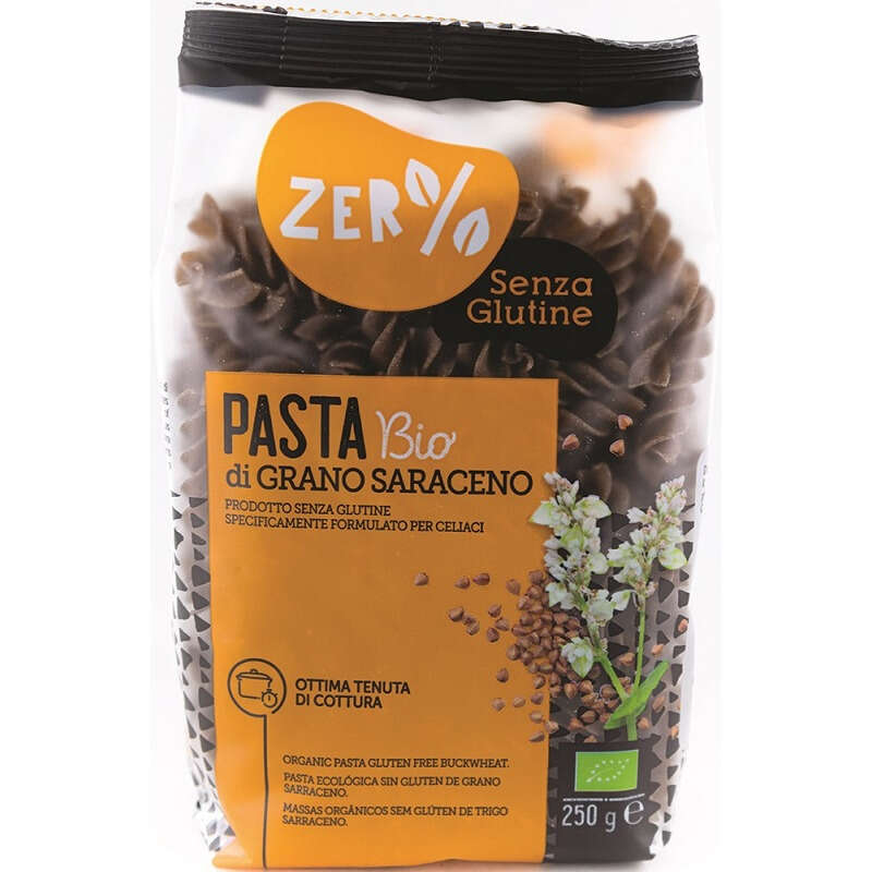 Zer% glutine - Zero% glutine fusilli grano saraceno integrale senza glutine250 g