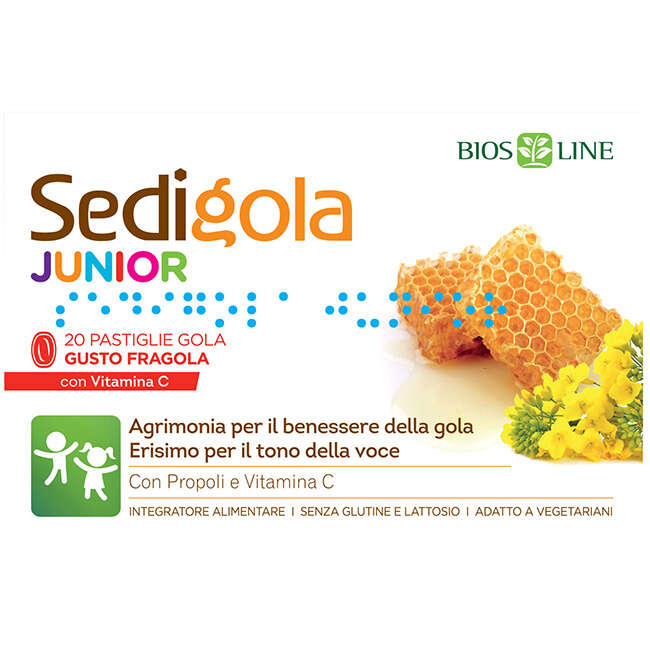 Apix - Propoli sedigola junior fragola 20 pastiglie