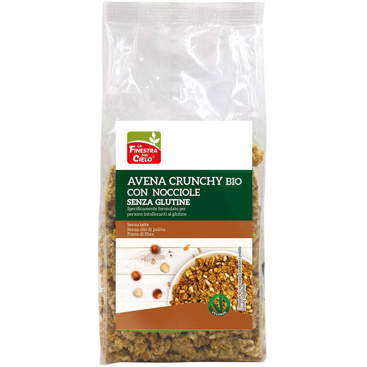 La finestra sul cielo - Crunchy senza glutine avena e nocciola 250 g