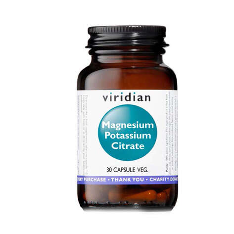 Viridian - Magnesium potassium citrate 30 capsule  magnesio potassio citrato
