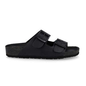 Bionatura - 11 thesis r total black imbottito in pelle scamosciata suola vibram toronto nero ciabatta donna 35