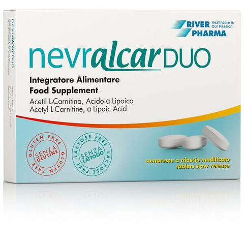 Nevralcar duo - 60 compresse deglutibili a rilascio modificato senza glutine senza lattosio