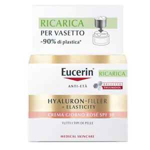Eucerin - Hyaluron-filler + elasticity crema giorno rose' spf30 ricarica 50 ml
