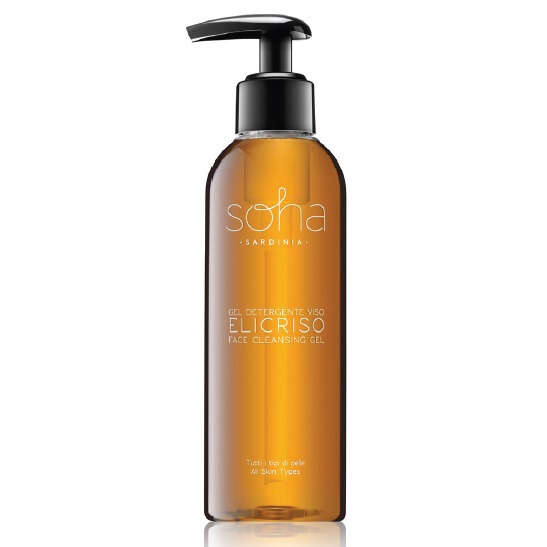Soha Sardinia - Gel detergente viso elicriso tutti i tipi di pelle 200 ml