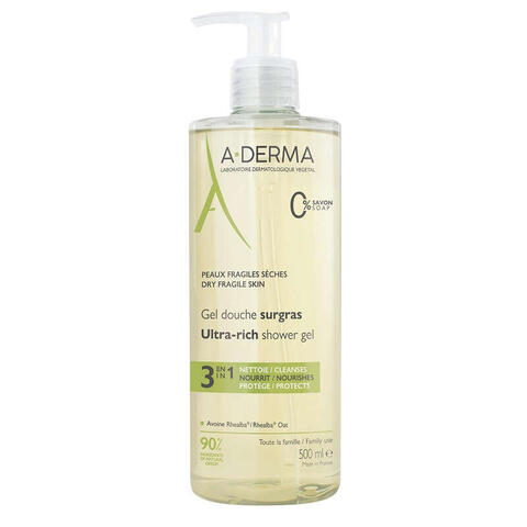 A-derma - Les indispensables gel doccia surgras 500 ml
