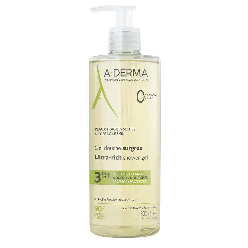 A-derma - Les indispensables gel doccia surgras 500 ml