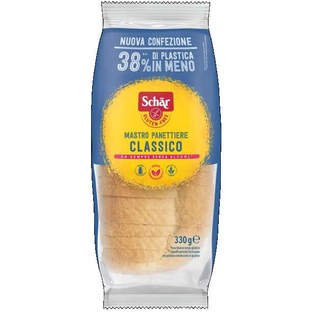 Schar - Classico del mastro panettiere pane bianco senza lattosio 330 g