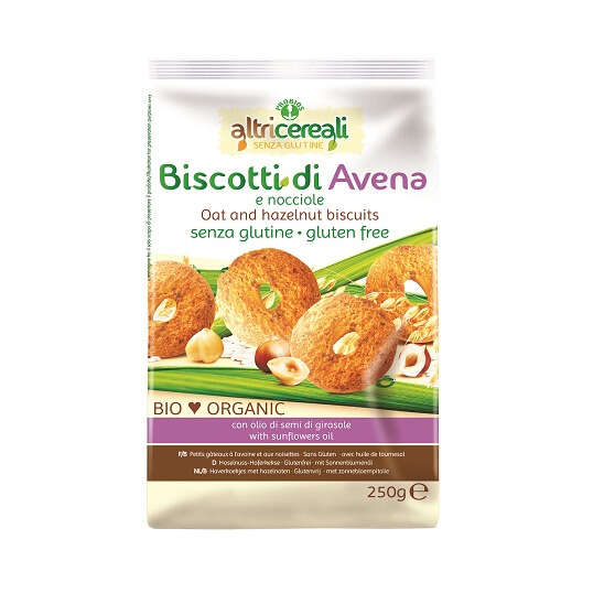 Probios - Altricereali biscotti all'avena/nocciole bio 250 g