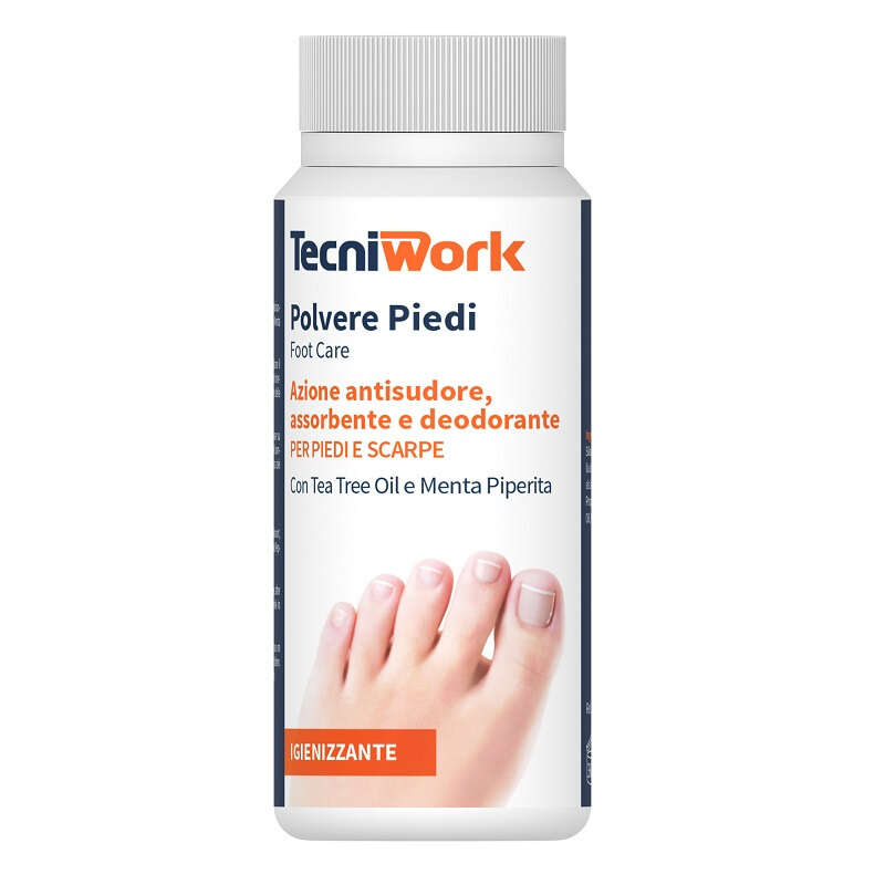 Tecniwork - Polvere deodorante per i piedi flacone 75 g